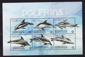 Доминика, 2009, Дельфины, лист